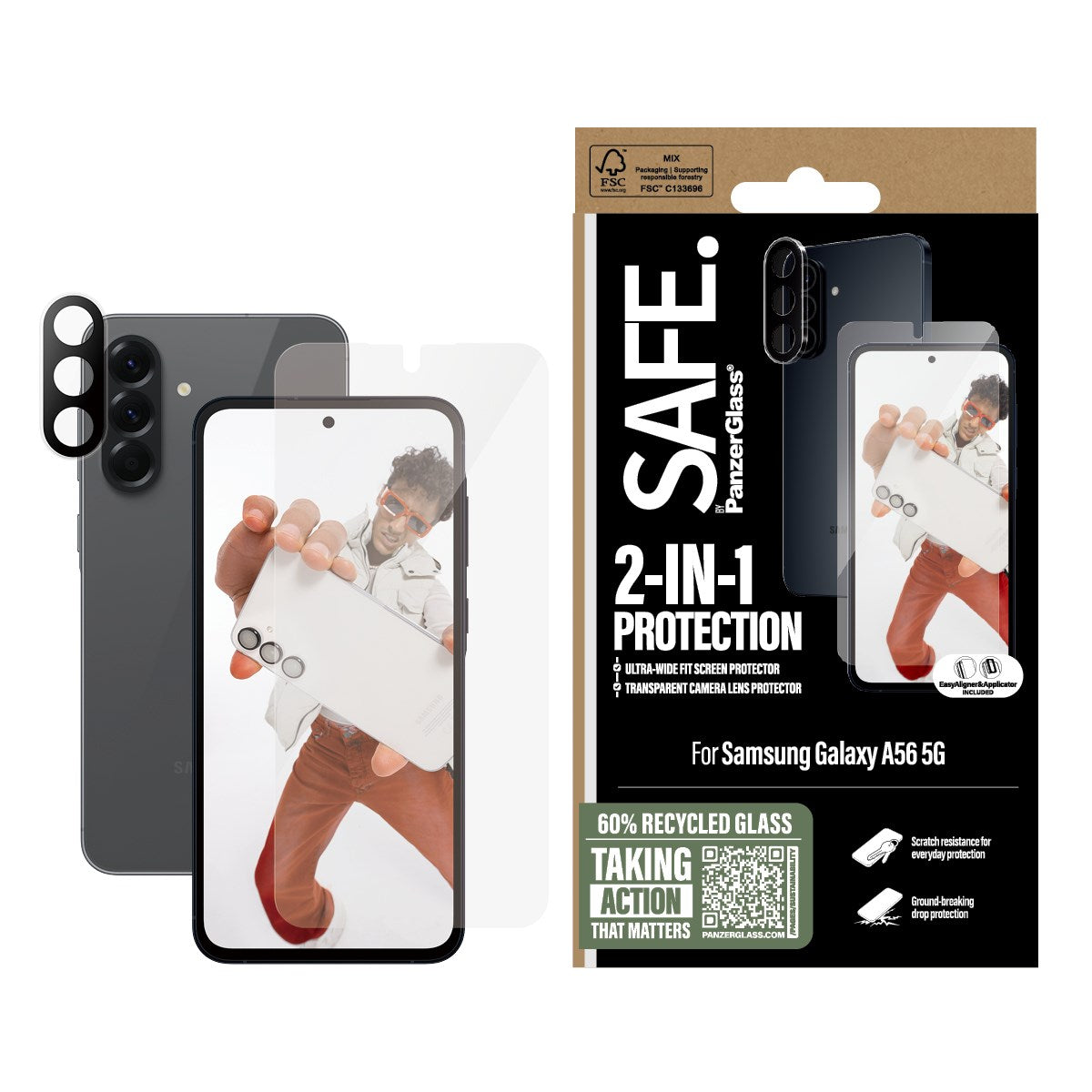 SAFE. by PanzerGlass® 2-in-1 Bundle Samsung Galaxy A56 5G